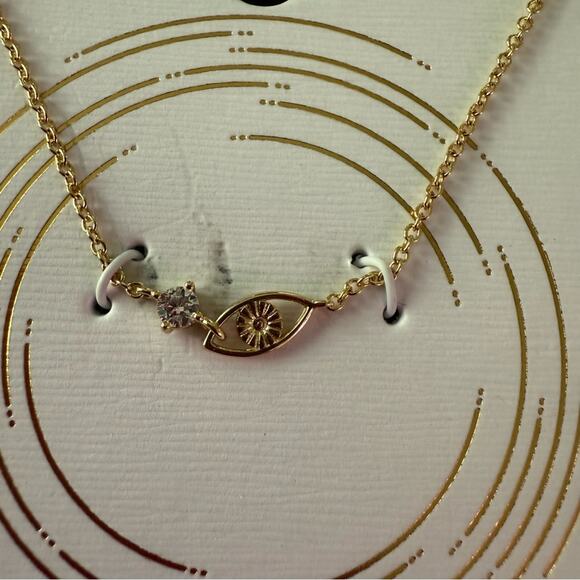 Unwritten Peace Always look on the bright side 14K Gold Flash Plated Necklace - Picture 3 of 4